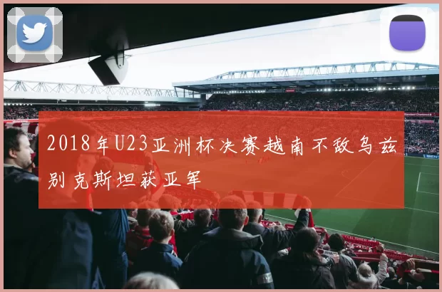 2018年U23亚洲杯决赛越南不敌乌兹别克斯坦获亚军